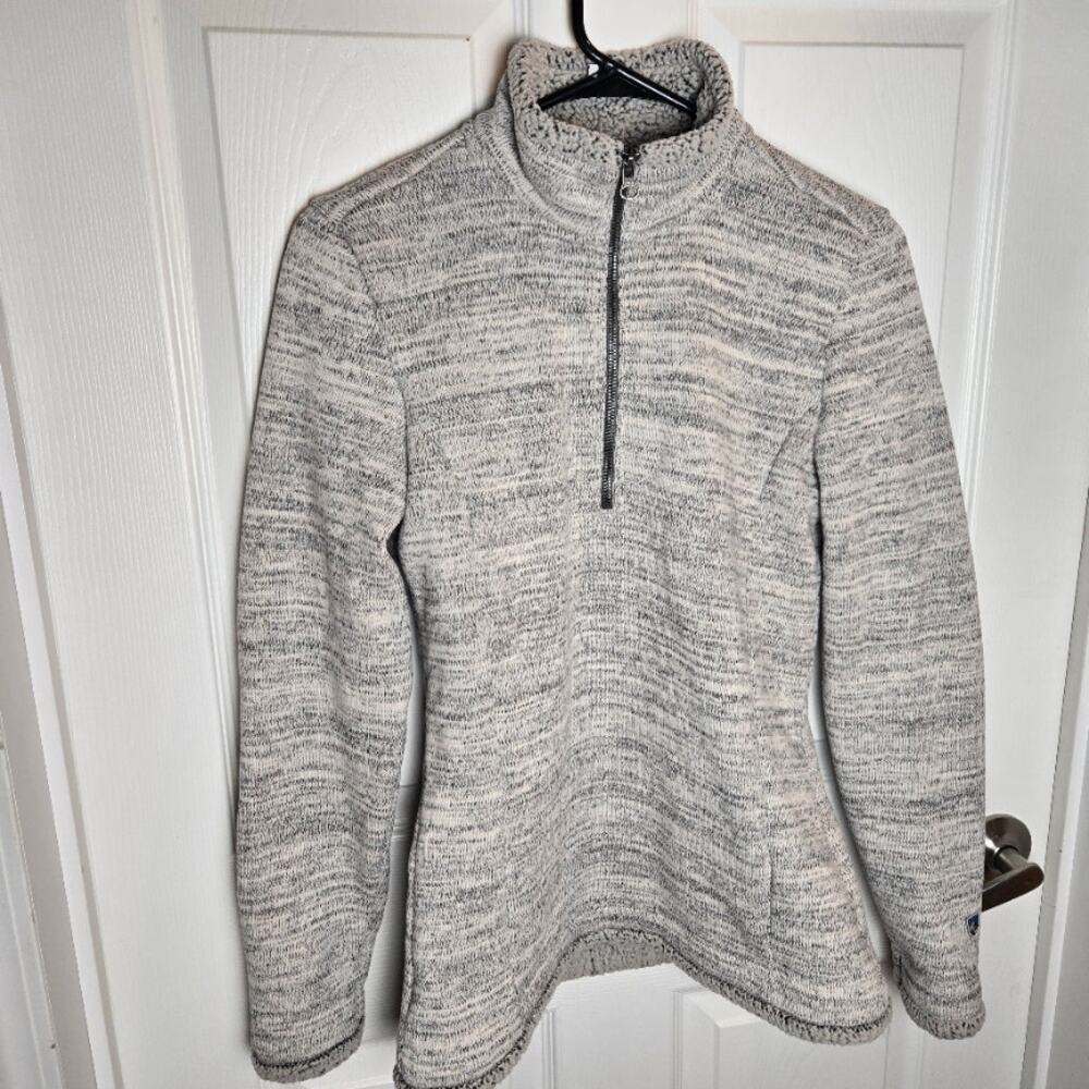 KUHL Ascendyr 1/4 Zip Fleece Pullover Women's Medium Gorpcore Hiking Cozy - Picture 1 of 5